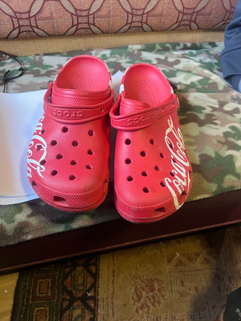 CROCS Coca Cola Red Clog with White Script Logo